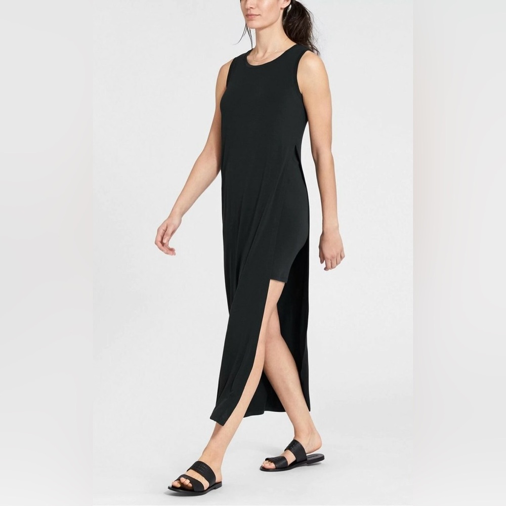 Athleta Gaia Tee Dress- Black